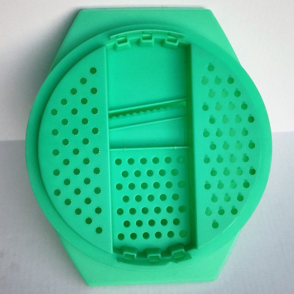 Vintage Tupperware Jade Green Grater and Bowl